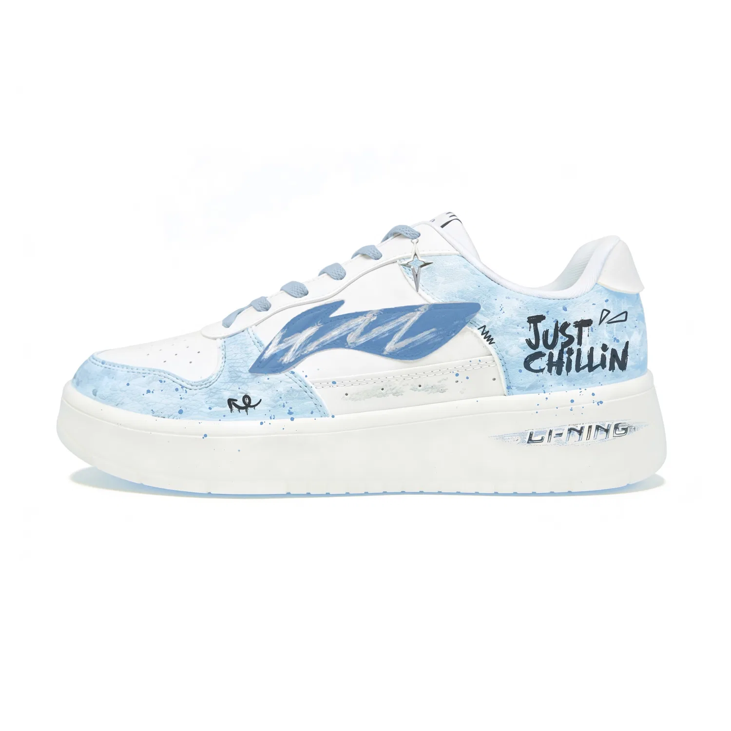 Кроссовки скейтбординг Li-Ning голубые