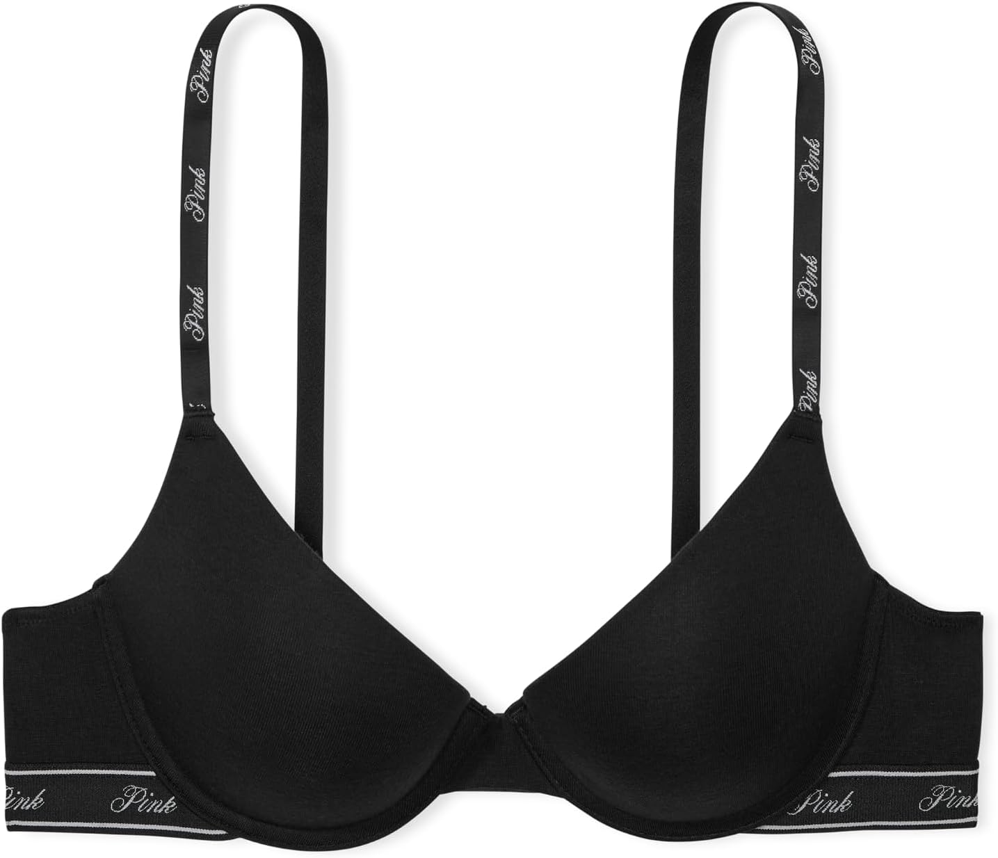 Женский бюстгальтер Victoria's Secret Pink Wear Everywhere Push Up, черный — фото 3