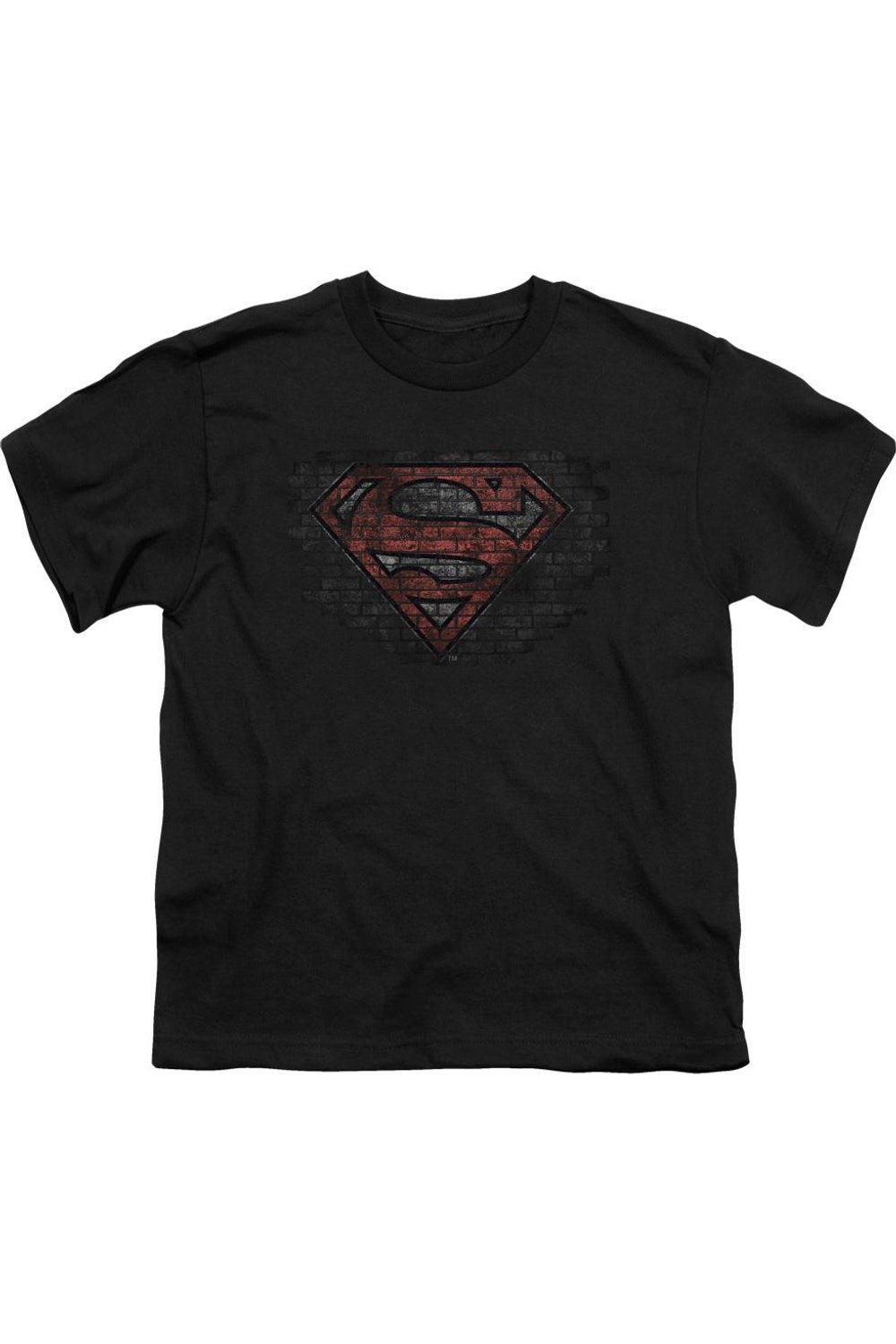 

Футболка с коротким рукавом для детей Superman Brick S Gildan, черный