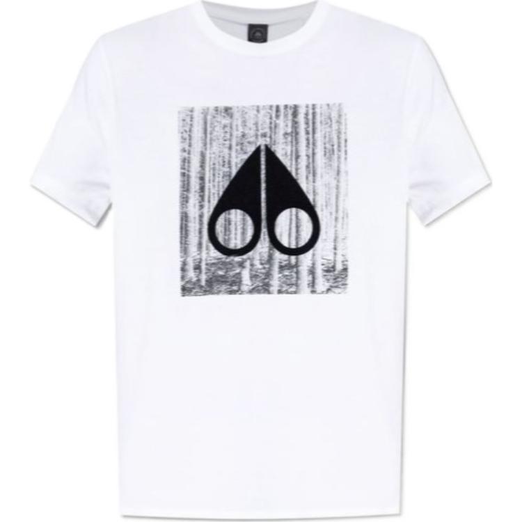 

Графическая футболка с принтом Moose Knuckles, белая