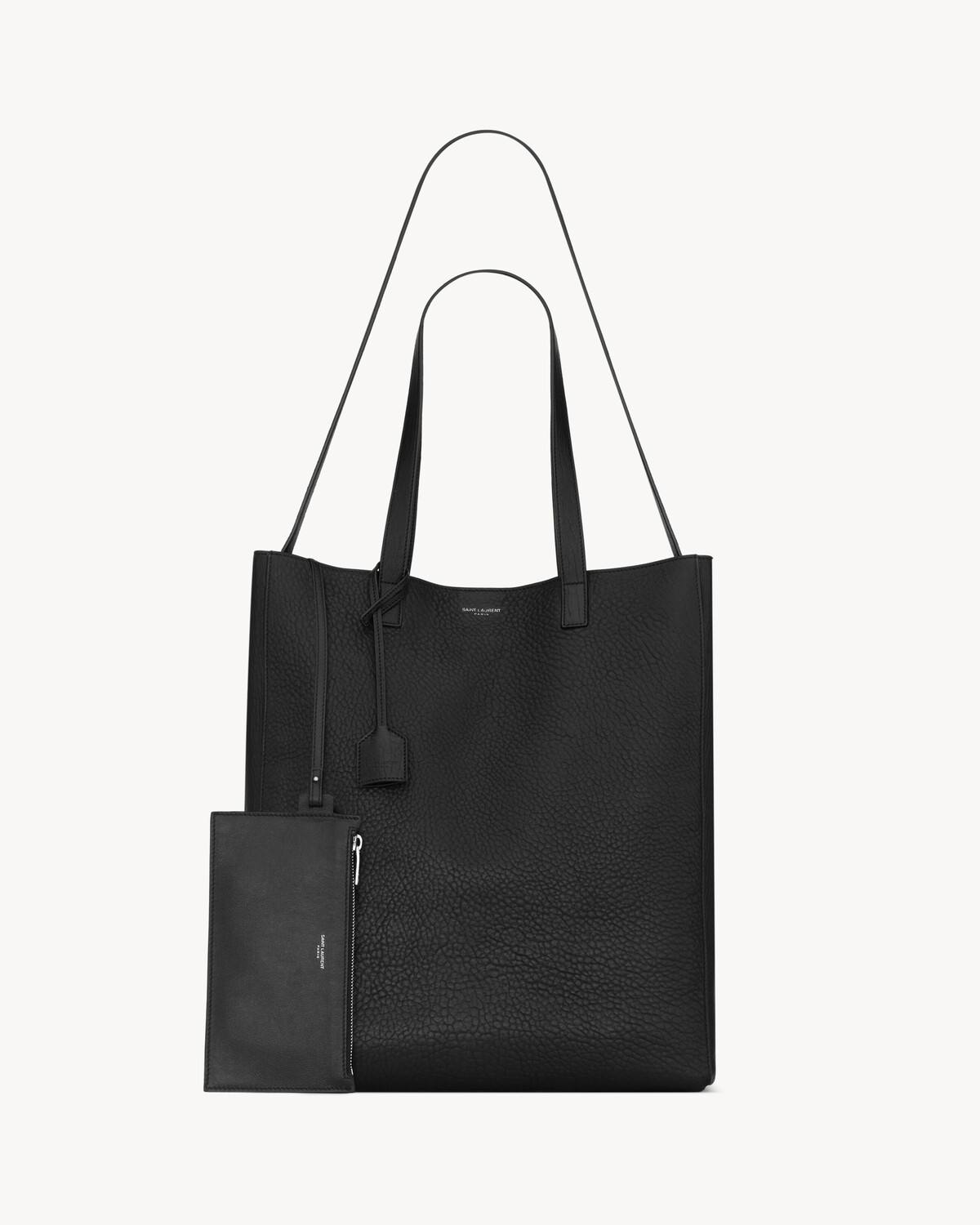 Сумка-хобо BOLD из зернистой кожи Saint Laurent, черный — фото 2