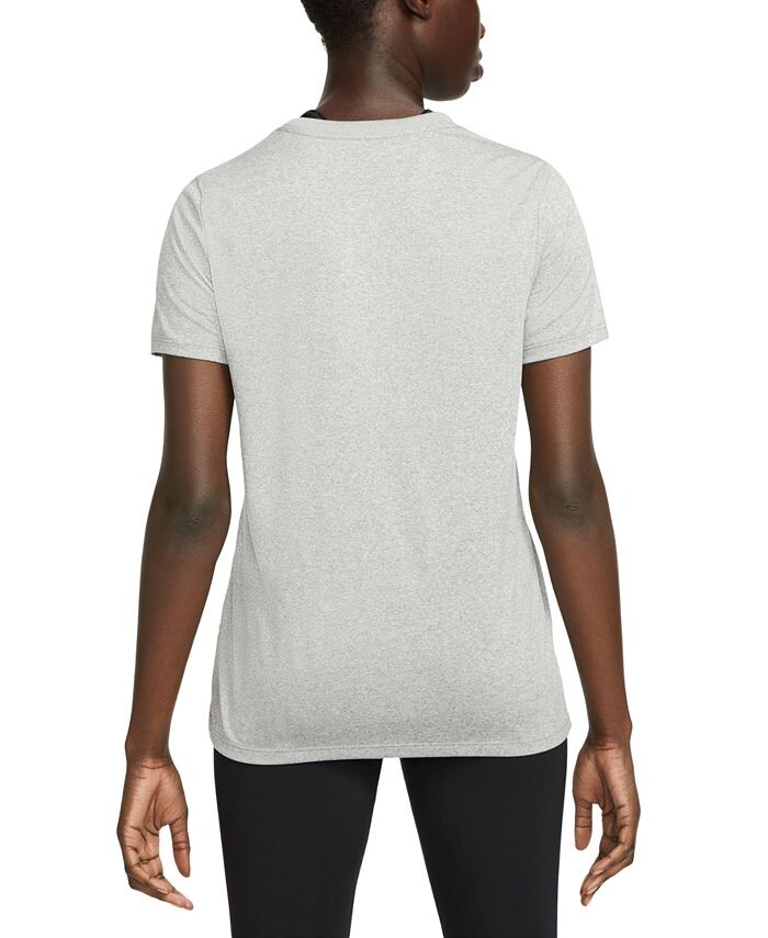Женская футболка Dri-FIT Nike, цвет Tumbled Grey — фото 2