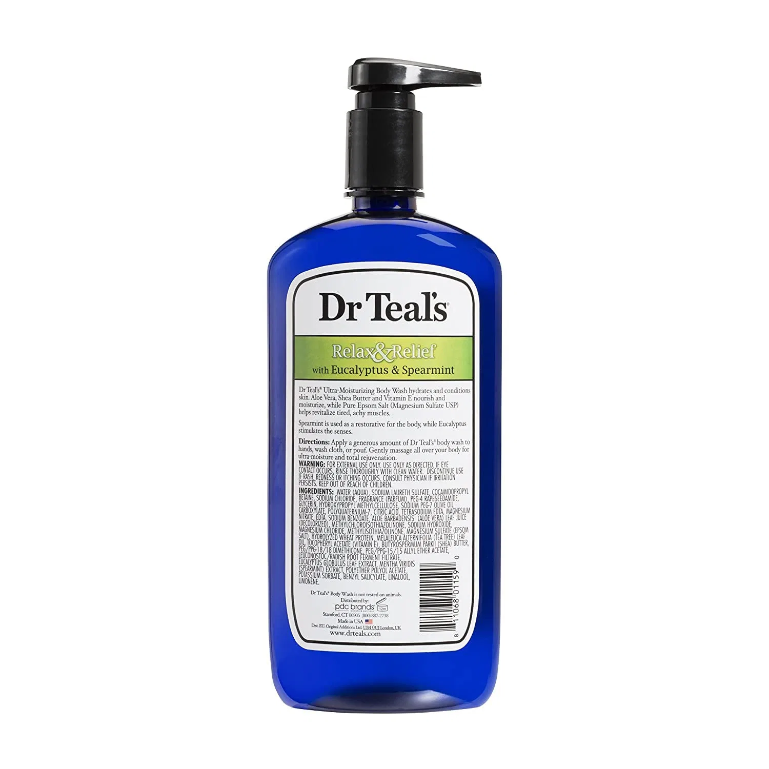 Ультраувлажняющий гель для душа «Relax & Relief» с эвкалиптом и мятой от Dr. Teal's Dr Teal'S — фото 2