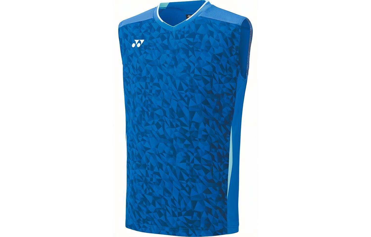 

Yonex Мужские майки с круглым вырезом, синие, средней плотности ткани, другие