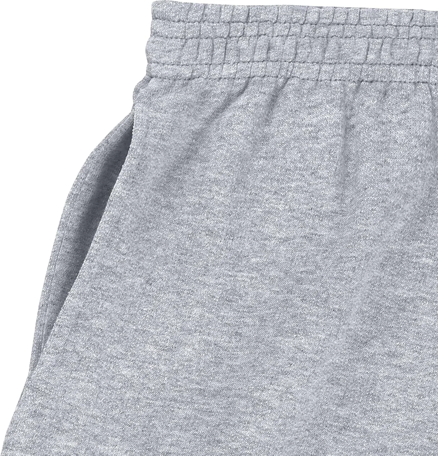 Детские спортивные штаны Hanes EcoSmart с открытыми штанинами, из флиса средней плотности с карманами, Light Steel — фото 2