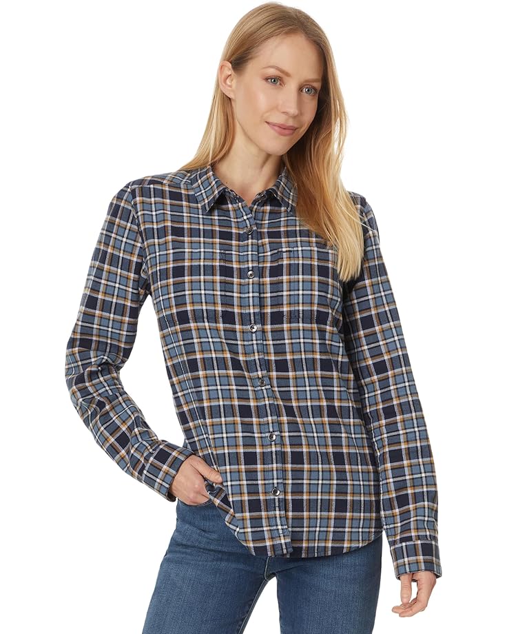 

Лонгслив Royal Robbins Lieback Organic Cotton Flannel Long, цвет Naval Tomales Plaid