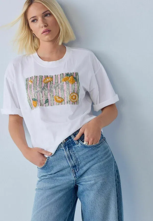 Футболка Regular fit Next, белый
