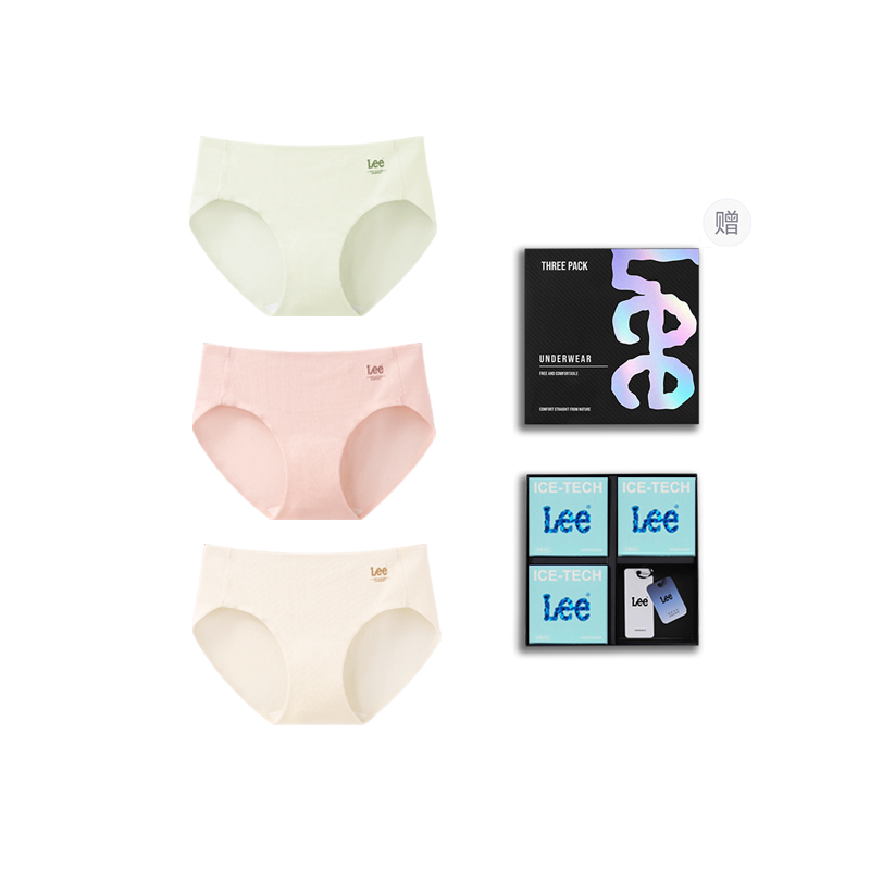 

Женские трусы набор из 3 штук в подарочной коробке Lee, зеленый