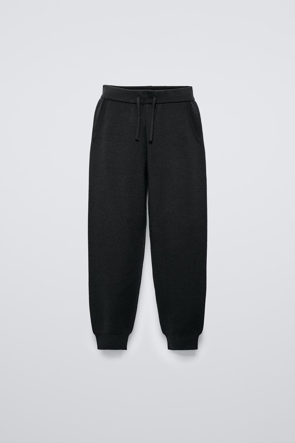 

Трикотажные спортивные брюки ZARA, черный