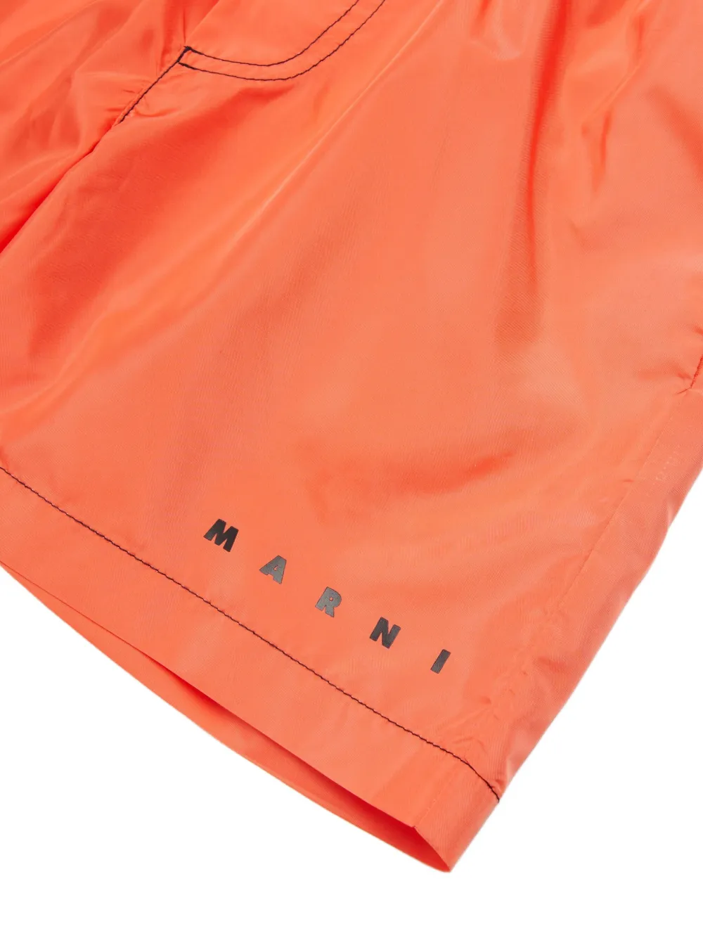 Плавки-шорты с карманом Marni Kids, оранжевый — фото 3
