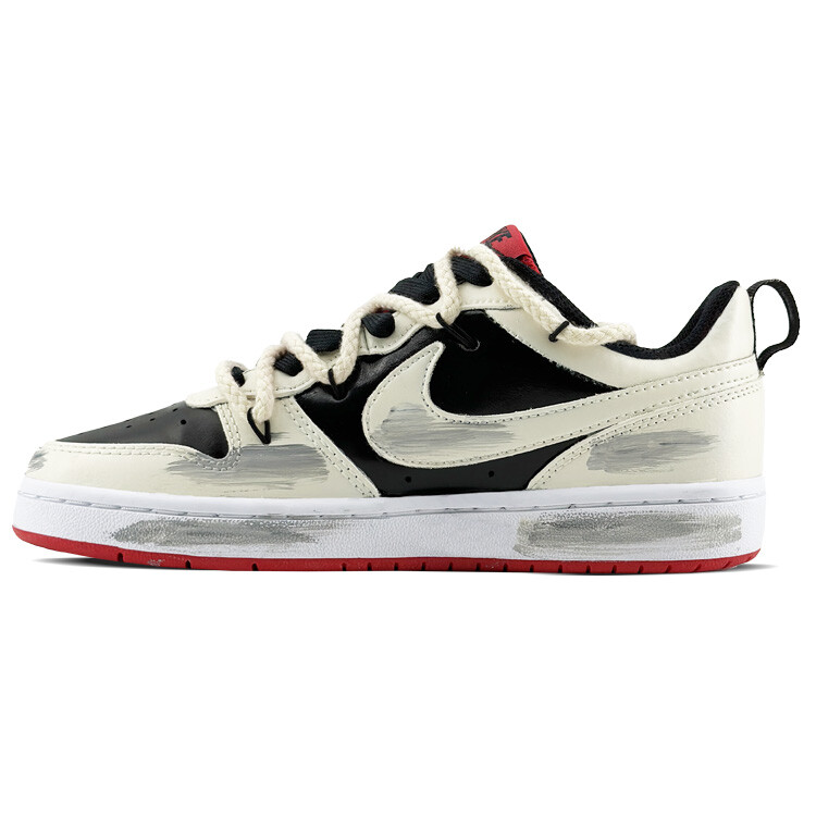 

Кроссовки Nike Court Borough Skateboarding Shoes Women's Low-top Red, слоновая кость, Бежевый, Кроссовки Nike Court Borough Skateboarding Shoes Women's Low-top Red, слоновая кость