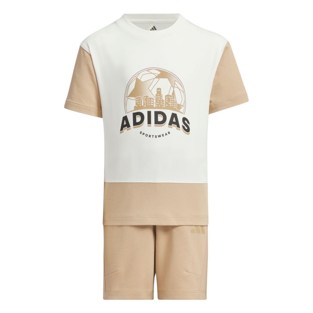 

Adidas Повседневная спортивная одежда Jade White/Warm Sand для детей 3-7 лет