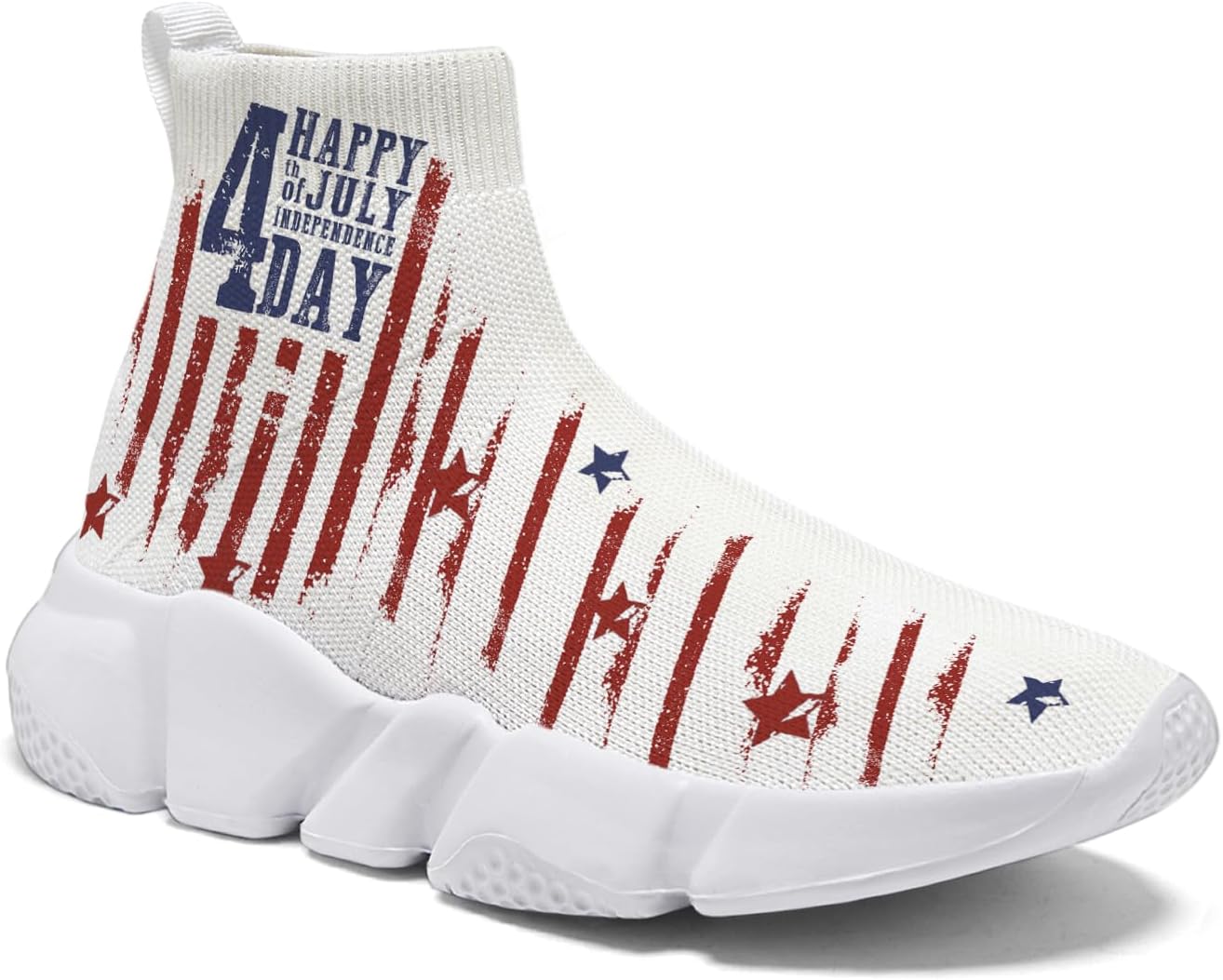 

Мужские кроссовки Hetios с граффити, слипоны для бега, размер плюс 7-15, модель July Fourth, July Fourth 03