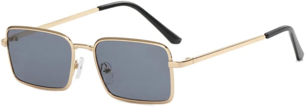 

Солнцезащитные очки с защитой от УФ-излучения UV400 | Градиентные линзы, панк-стиль, металлик | Для женщин и мужчин, для занятий спортом на открытом воздухе и вождения DSVIGF, Gold-black