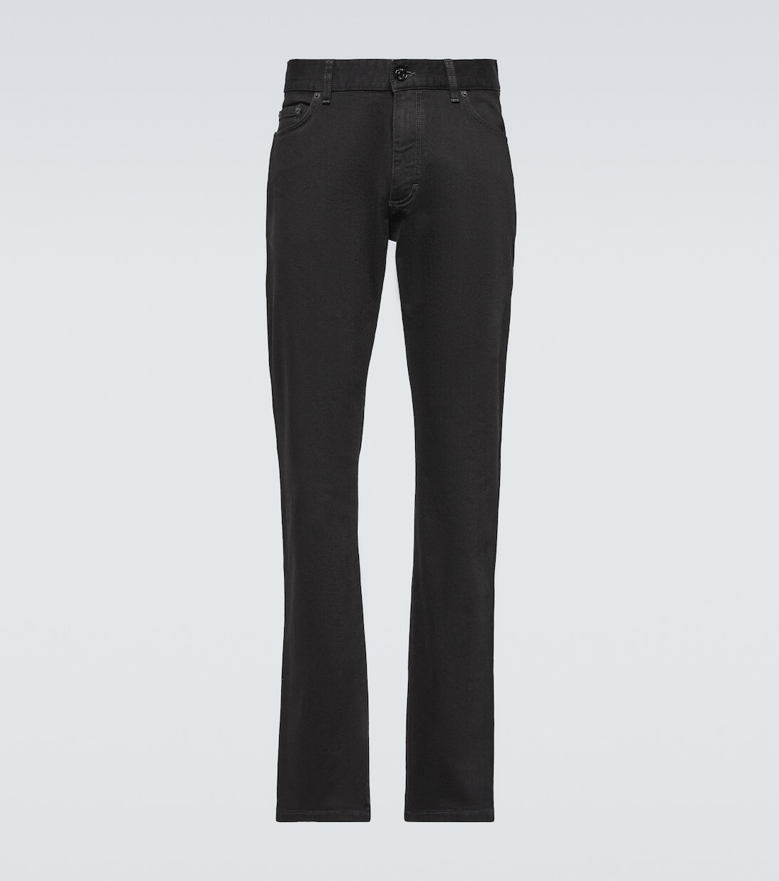 

Джинсы узкого кроя roccia Zegna, черный
