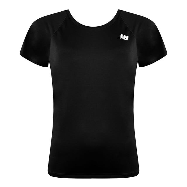 

Женская футболка с коротким рукавом New Balance и круглым вырезом для бега wt93868 bk New Balance, черный