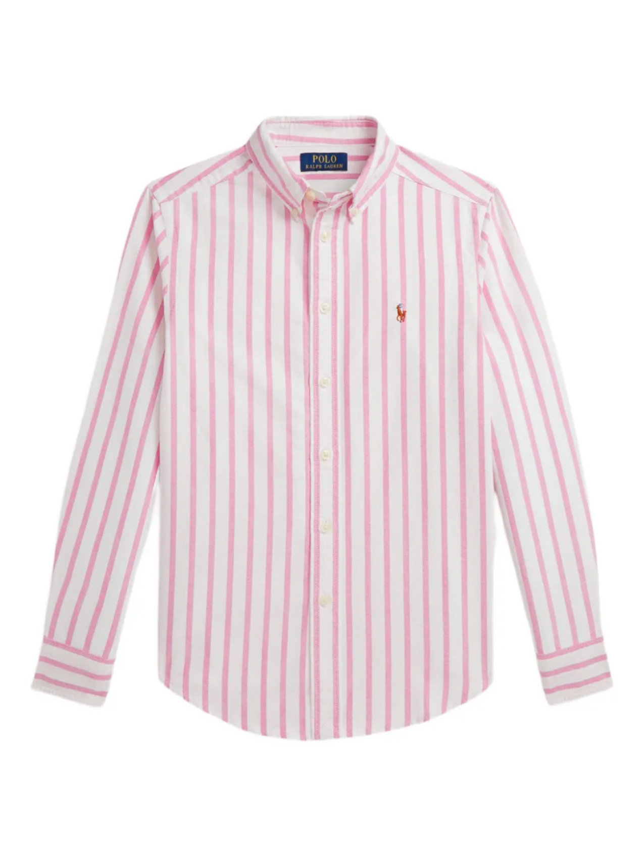 

POLO RALPH LAUREN KIDS рубашка в полоску, розовый