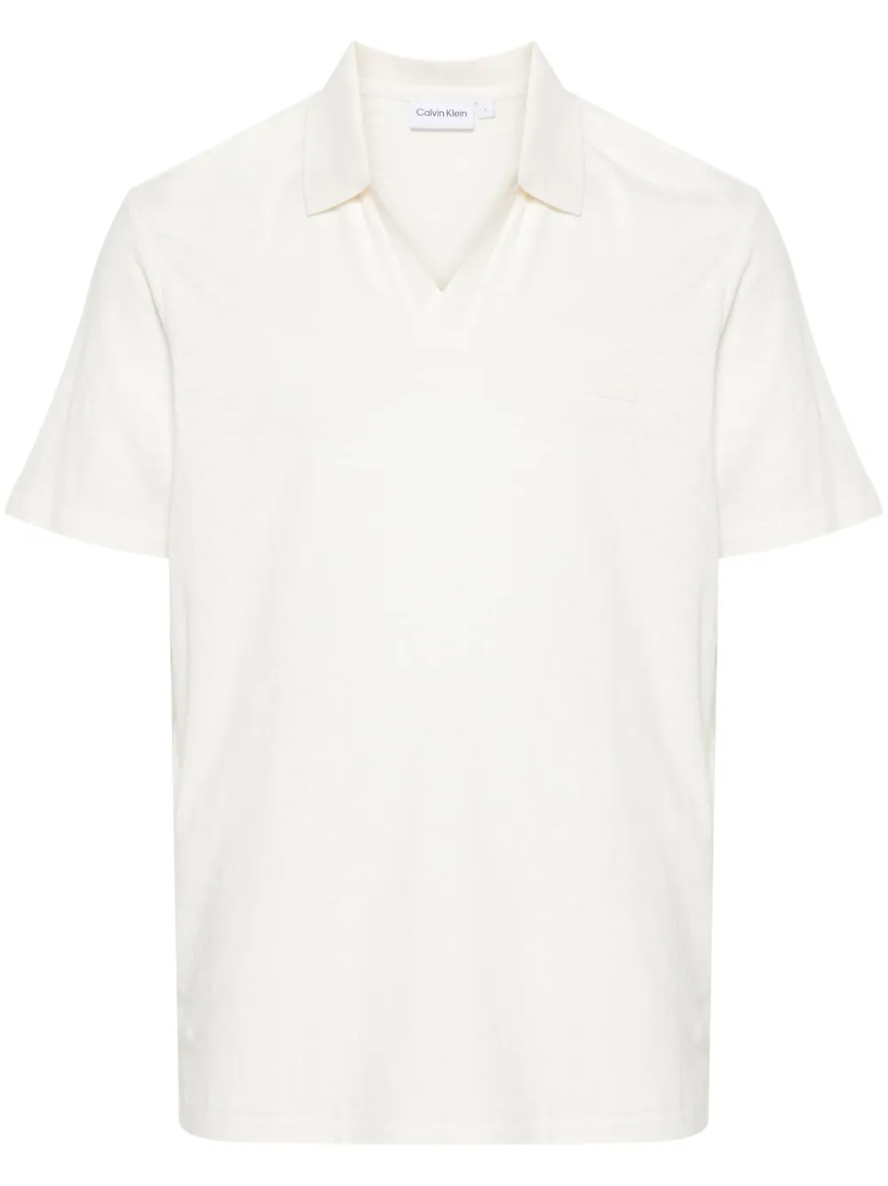 

Рубашка поло с логотипом Calvin Klein, белый