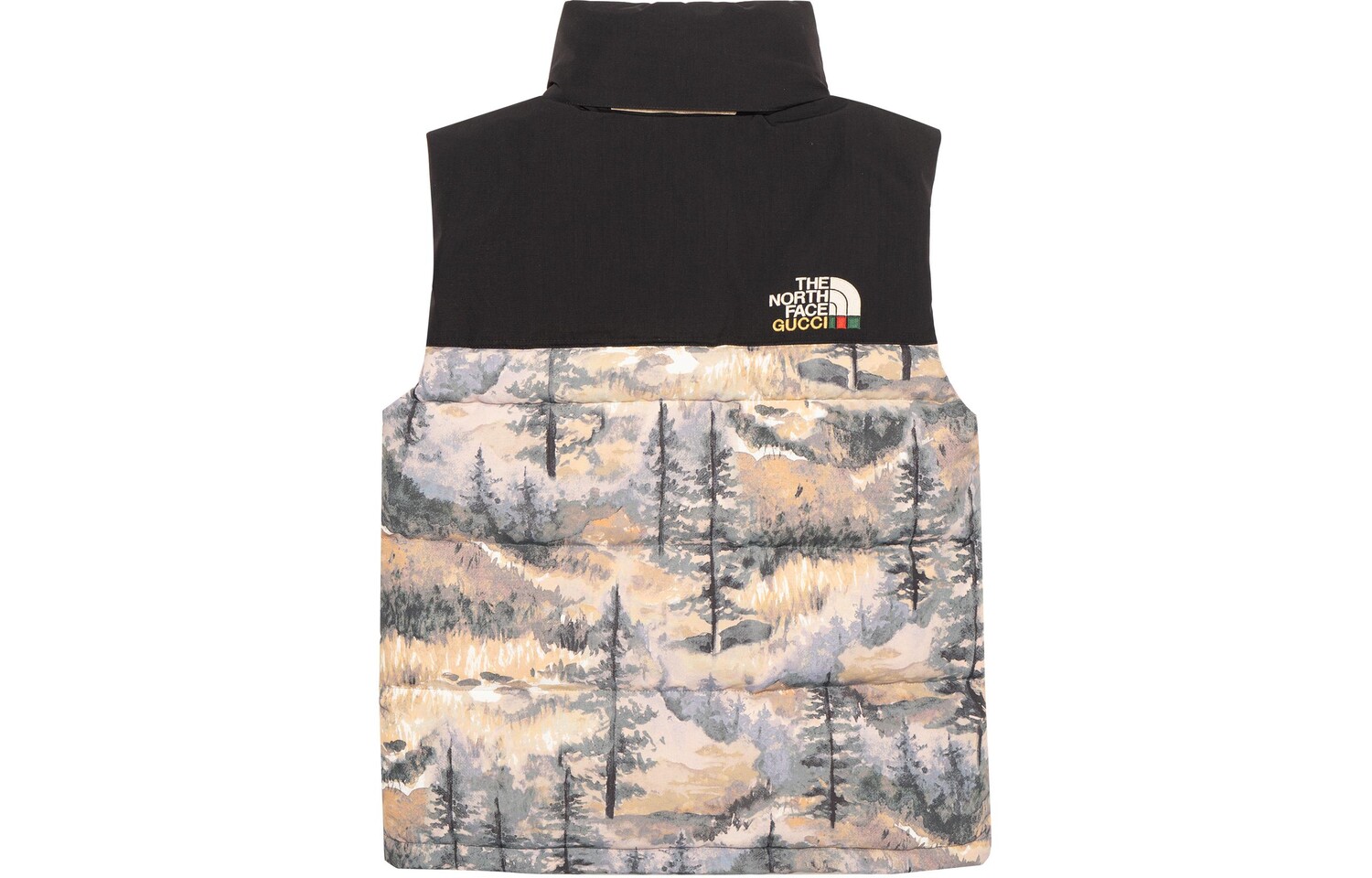 Пуховик The North Face X Gucci с принтом леса, Forest Print — фото 2