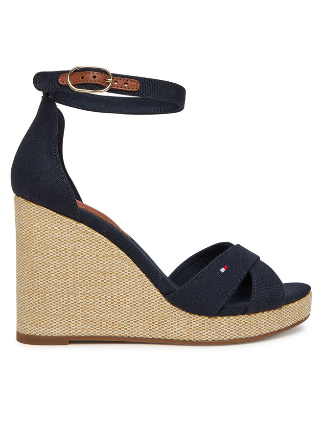 Сандалии Flag High Wedge Espad Crisscross FW0FW08661 Tommy Hilfiger, синий