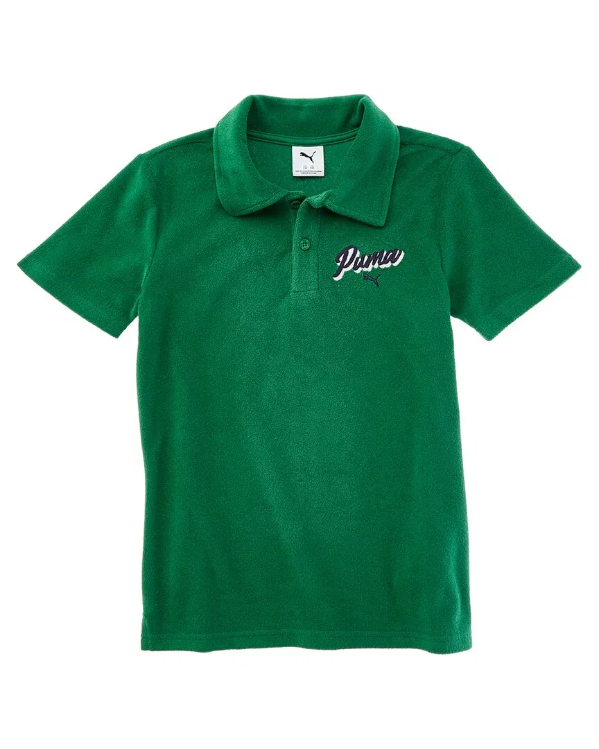 Футболка-поло PUMA Paradise Terry, зеленый