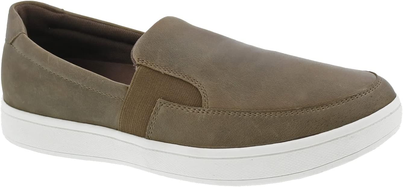 

Мужские повседневные кожаные слипоны Drew с поддержкой свода стопы и дополнительной глубиной, светло-коричневый