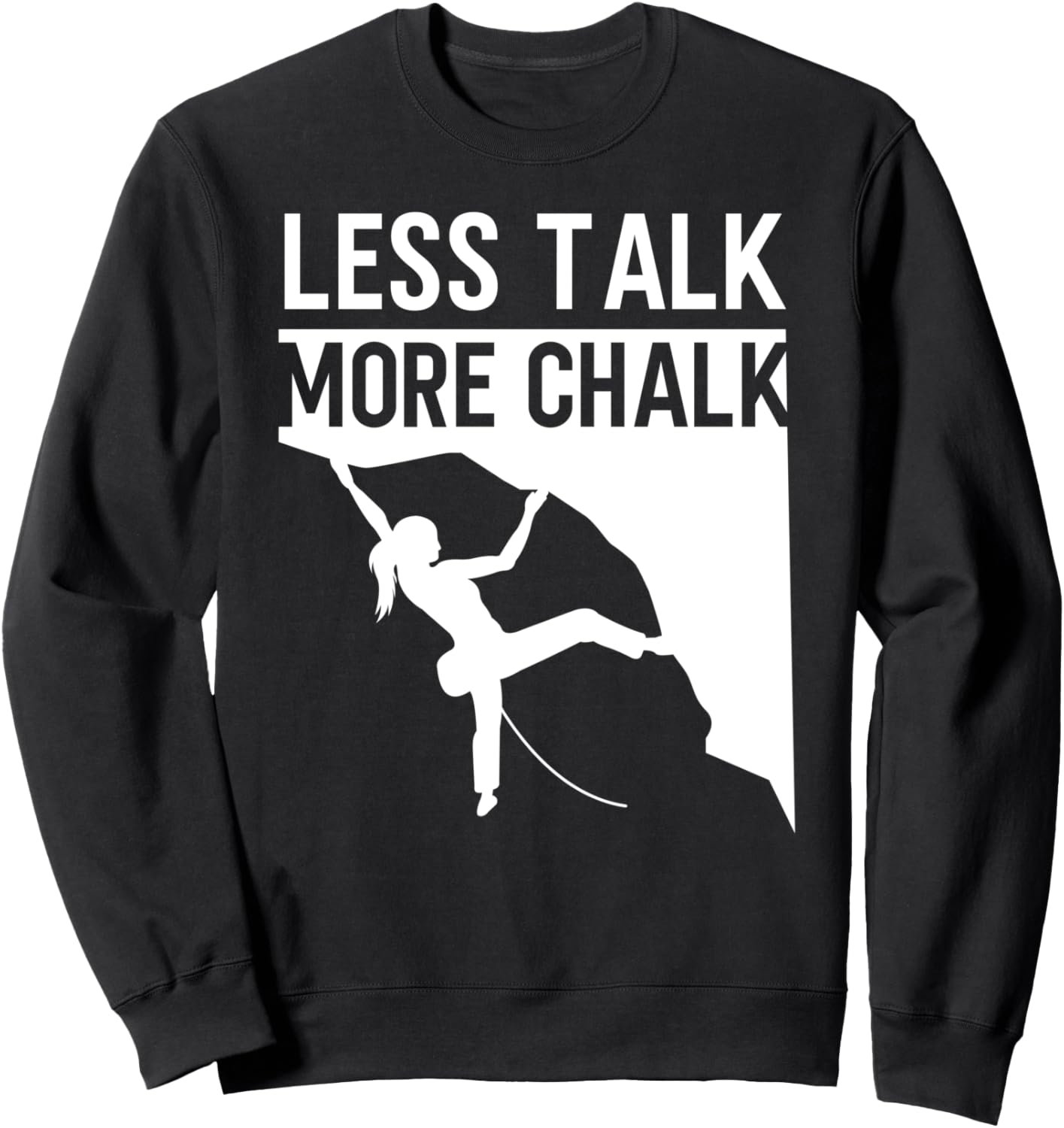 

Спортсменка, меньше разговоров, больше мела, карабин, женская толстовка Mountain Climb Bouldering Hs0, черный