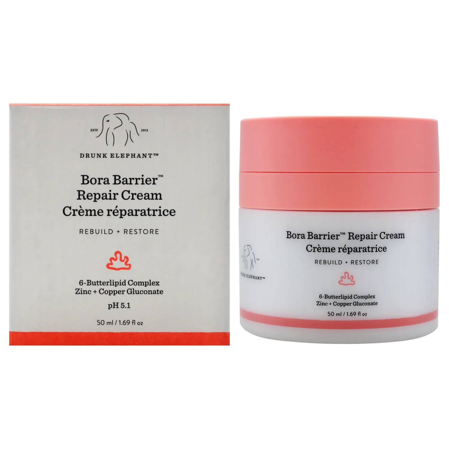 Крем для восстановления барьерной функции кожи Bora Barrier Repair Cream от Drunk Elephant для женщин - 1,69 унции