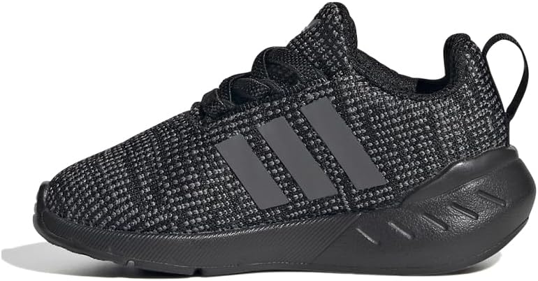 Детские кроссовки Adidas Swift Run 22 (унисекс), белый/черный/серый — фото 4