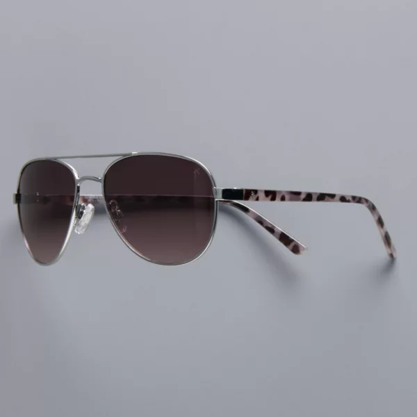 

Женские авиаторские очки Kade 50 мм Simply Vera Vera Wang, цвет silver white tortoise