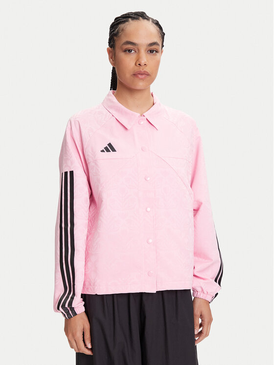 

Демисезонная куртка loose fit Tiro x Common Goal Coaches JL7648 Adidas, розовый