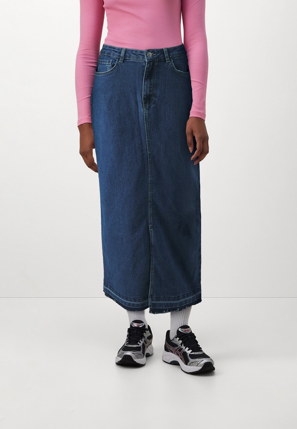 

Юбка Vero Moda VMREAL FOLD DOWN SKIRT, цвет blue denim
