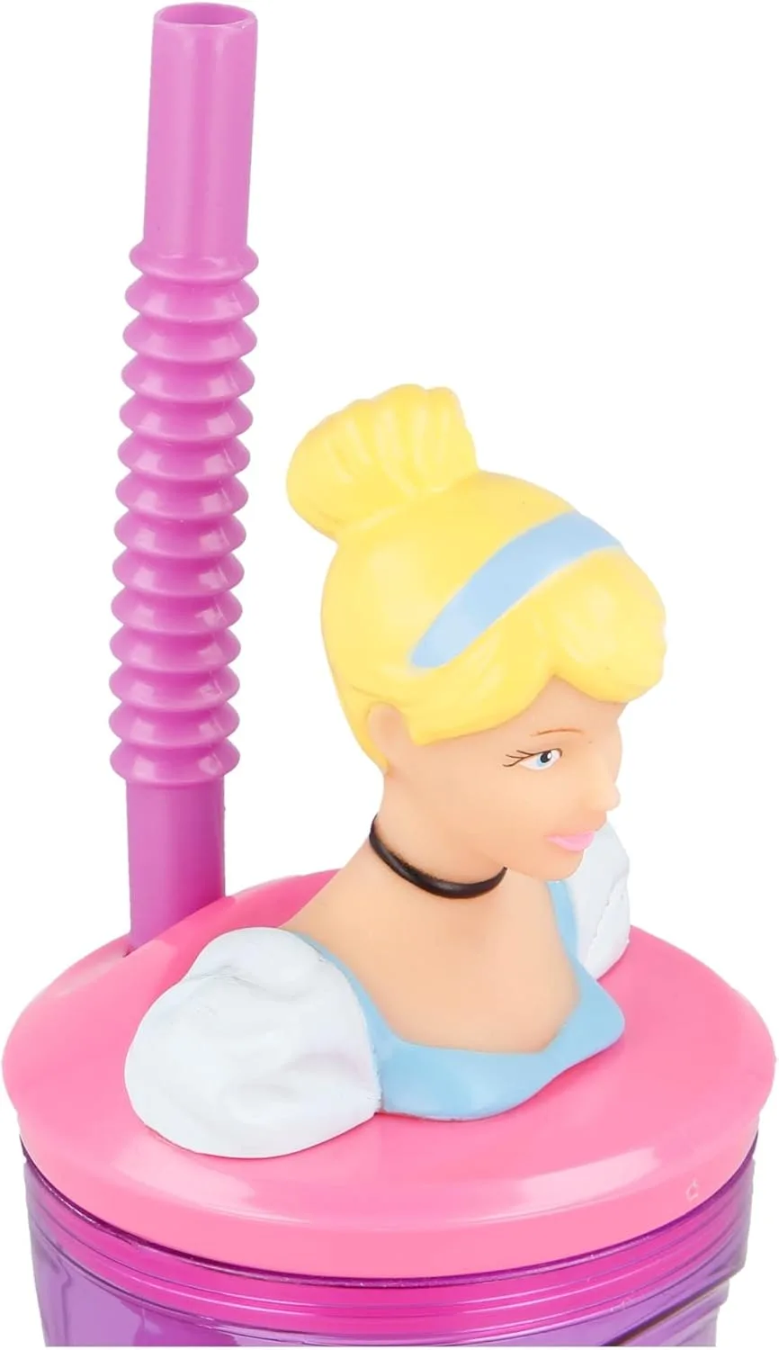 Детская кружка 360 мл с крышкой и трубочкой Disney Princesses Stor — фото 4