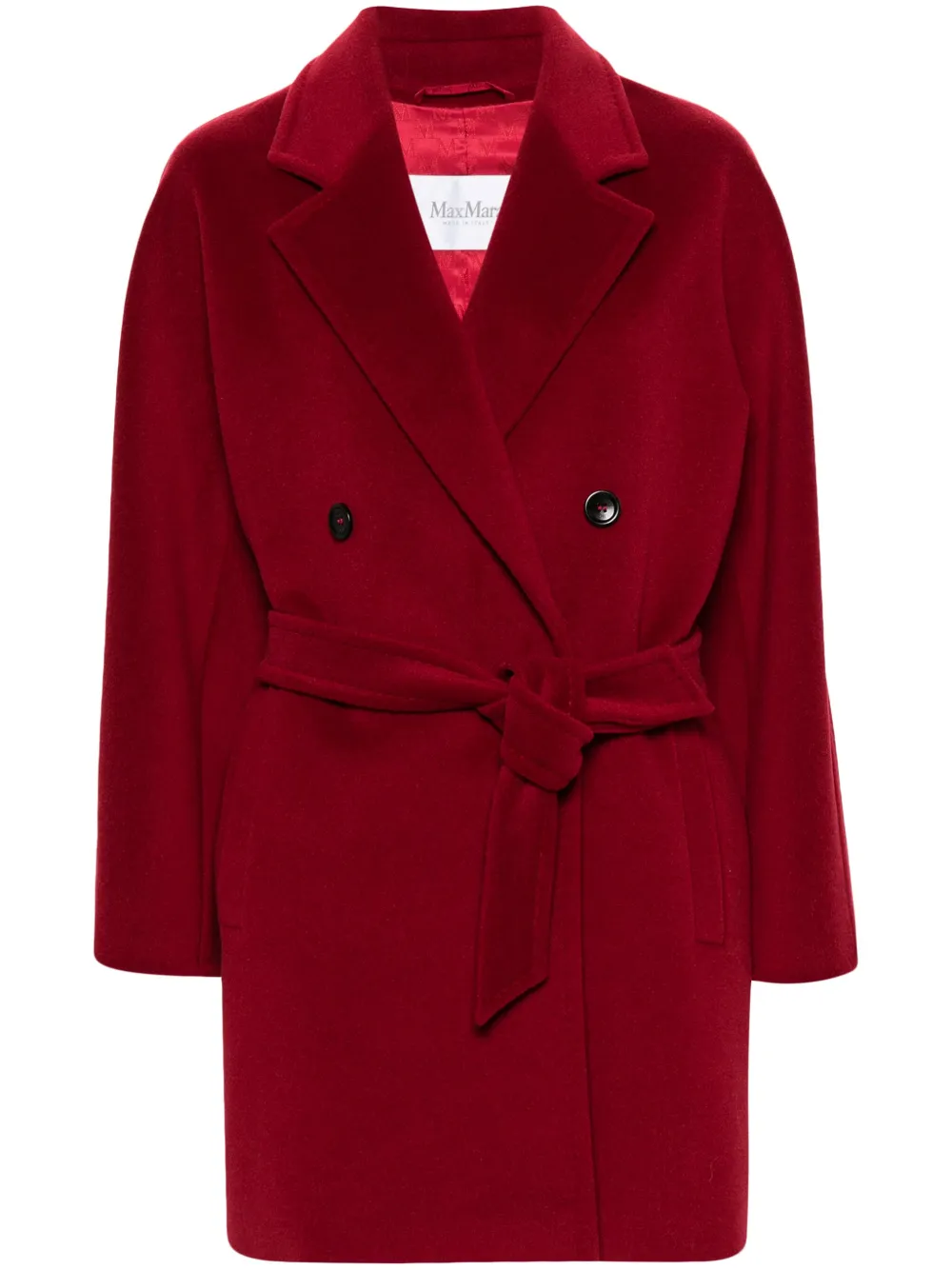 

Двубортное пальто 101801 MAX MARA, красный