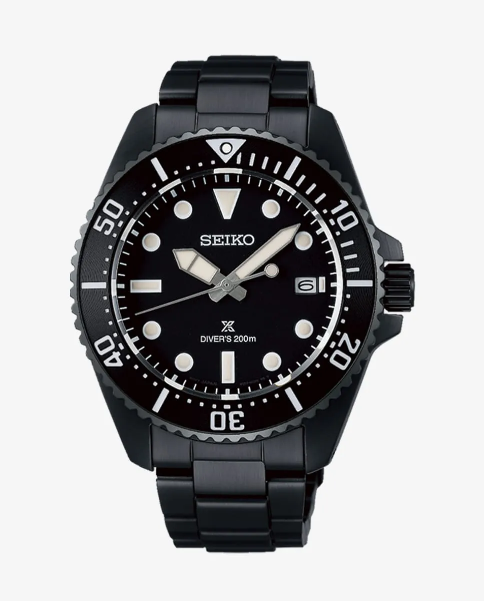 

Мужские часы Prospex SNE599P1 из стали с черным ремешком Seiko, черный