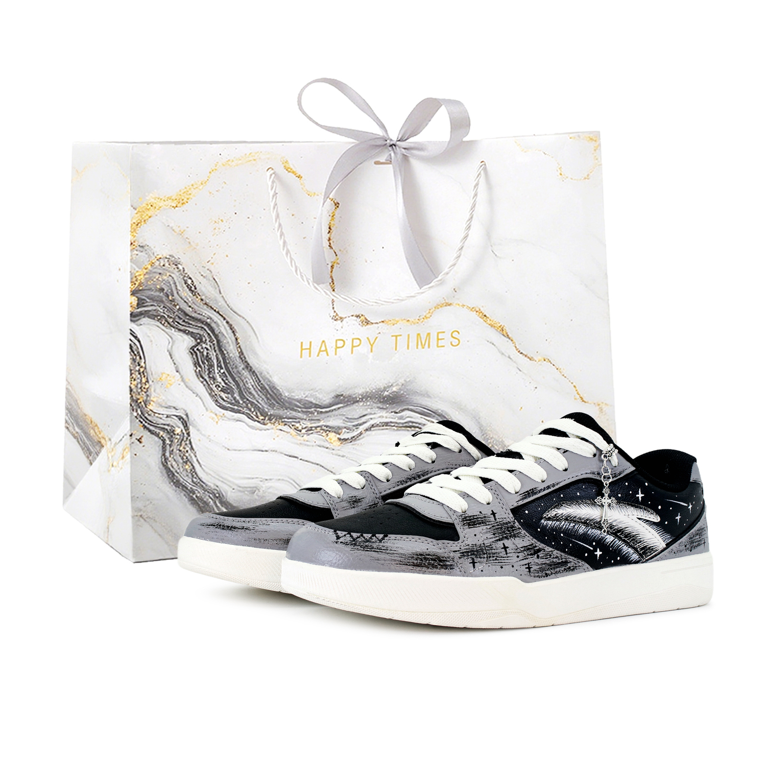 

Мужские низкие скейтбордистские кроссовки Road Punches с амортизацией, износостойкими свойствами и легким весом Anta, белый shopping bag