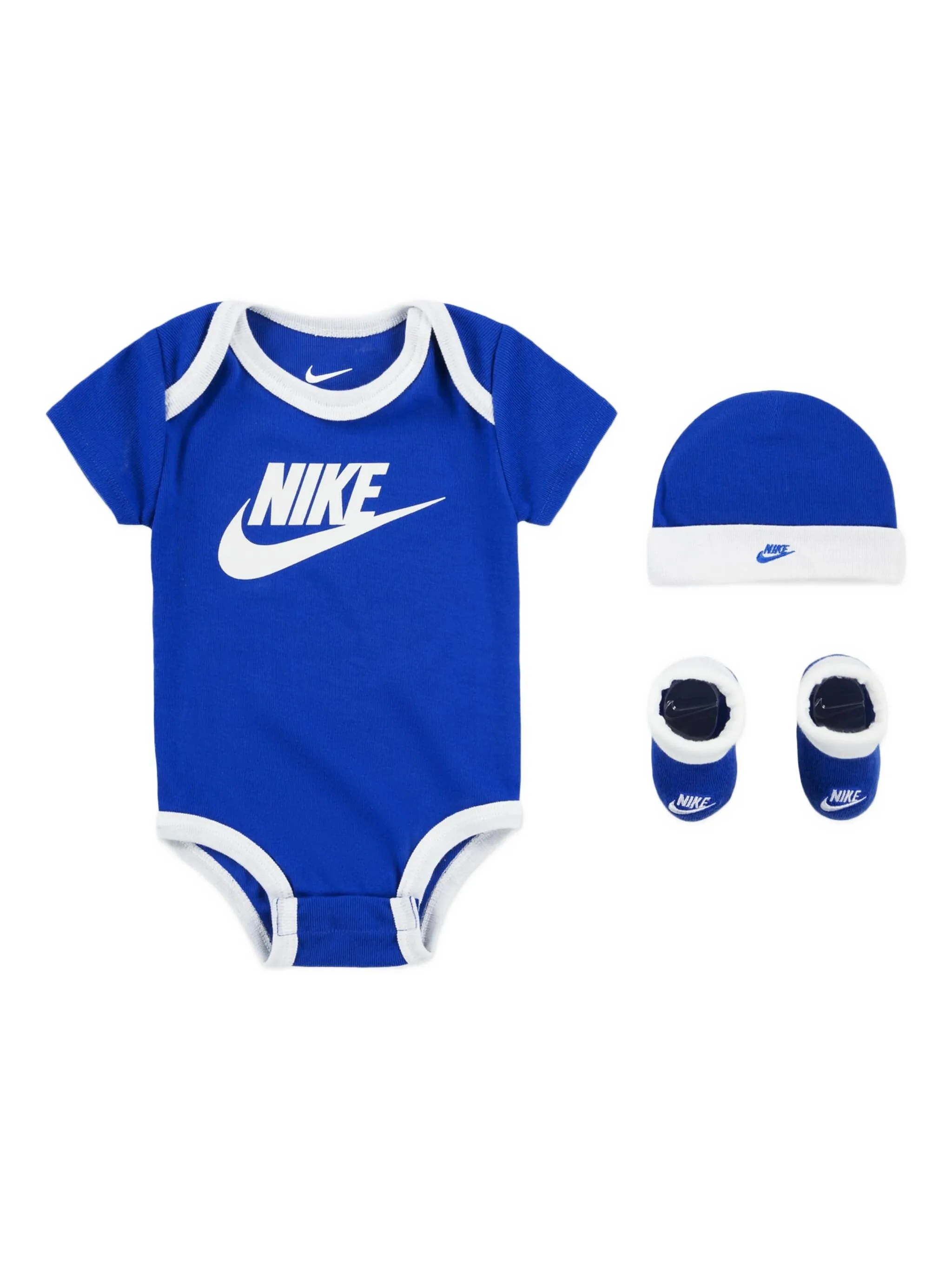 

Комплект из трех боди с логотипом Nike Kids, синий