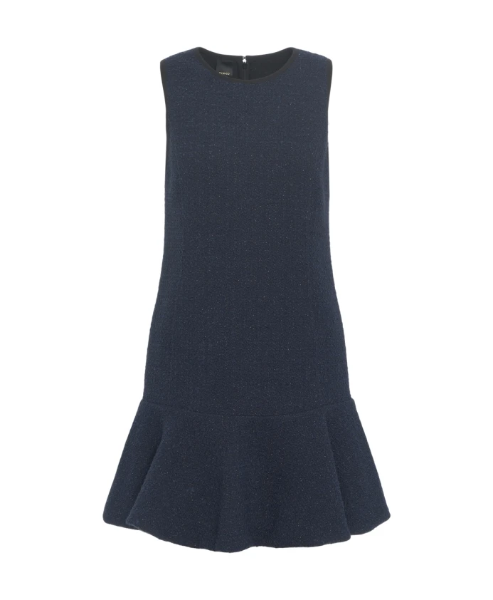 

Элегантное миди-платье без рукавов, синее. Pinko, синий