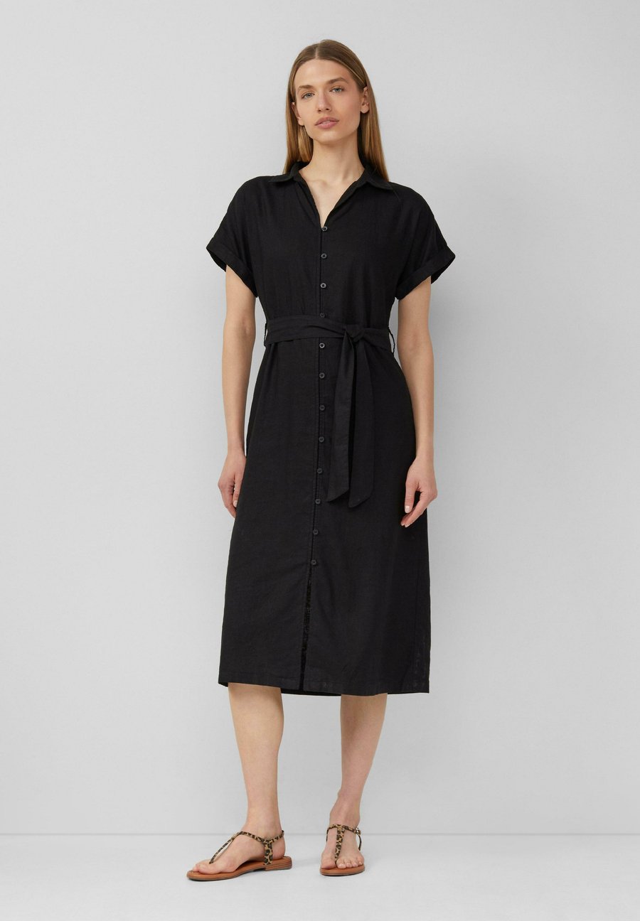 

Платье s.Oliver MIDI AUS MIT EINGRIFFTASCHEN, Schwarz/Black