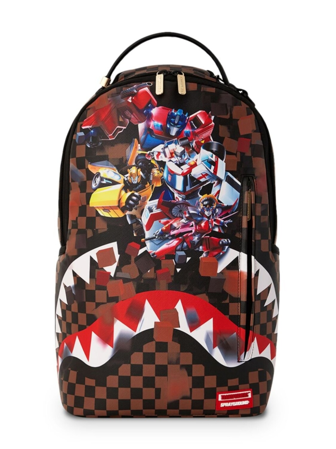 

Рюкзак с роботизированным принтом Sprayground kid, коричневый