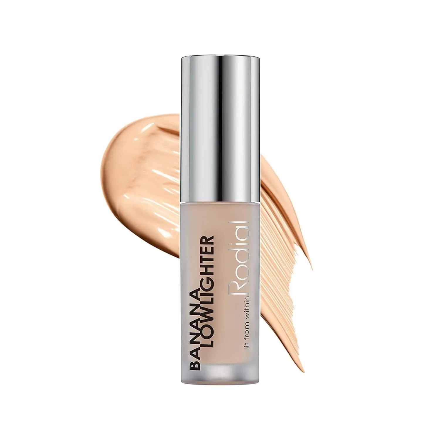 Rodial Banana Lowlighter Travel Size жидкий консилер и корректор 0.05 fl oz, с гиалуроновой кислотой, витамином E и кофеином от темных кругов, мини-желтый осветлитель под глаза для легкого финиша 1.42 г (1 шт.), Beige