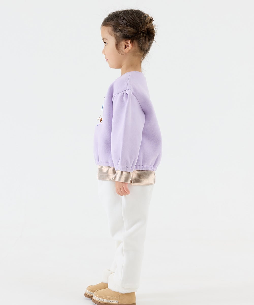 Комплект из футболки с длинными рукавами и брюк Cat Layer Moimoln, Light Purple — фото 3