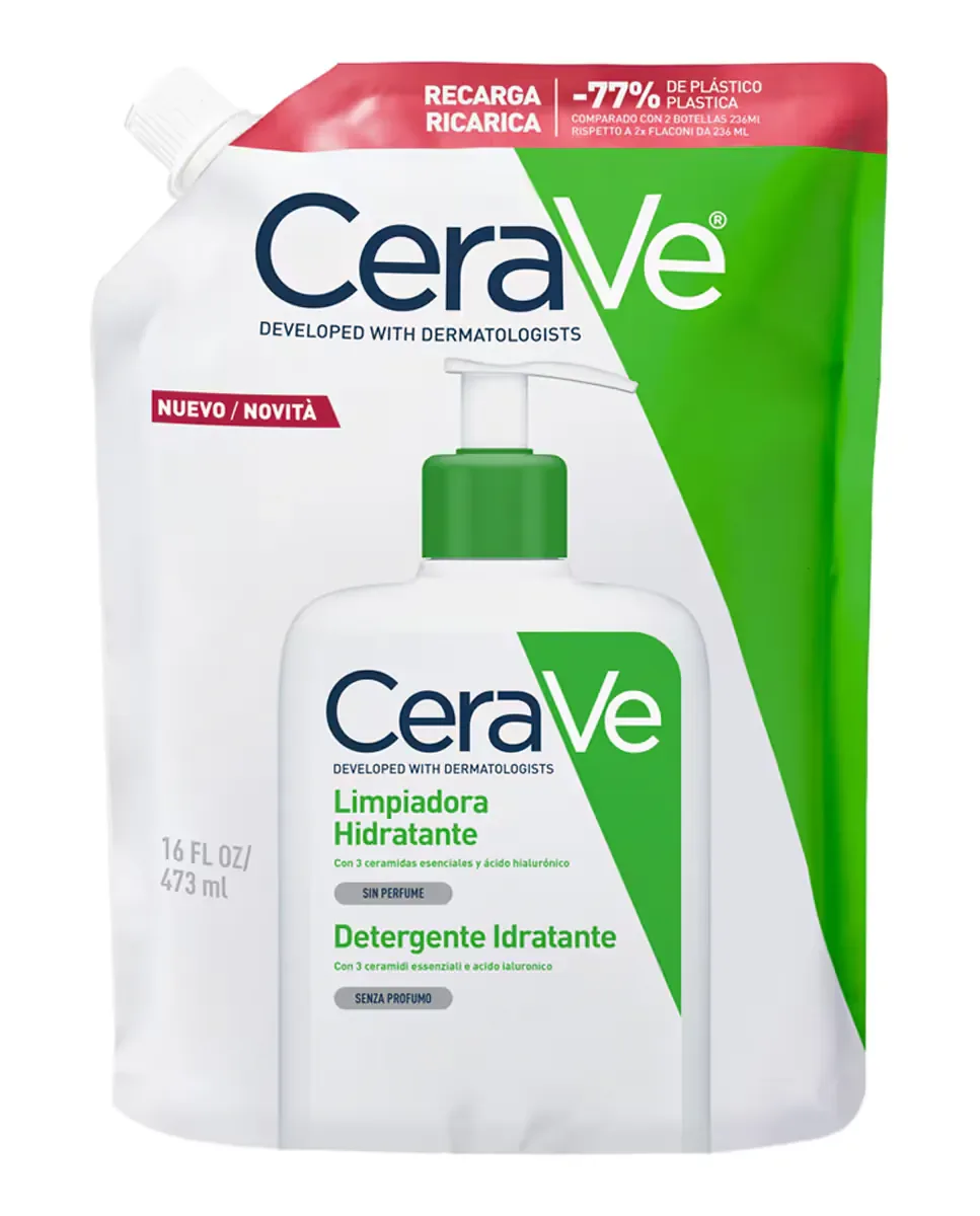 Гель для умывания CeraVe — Запасной блок увлажняющего очищающего средства, 473 мл
