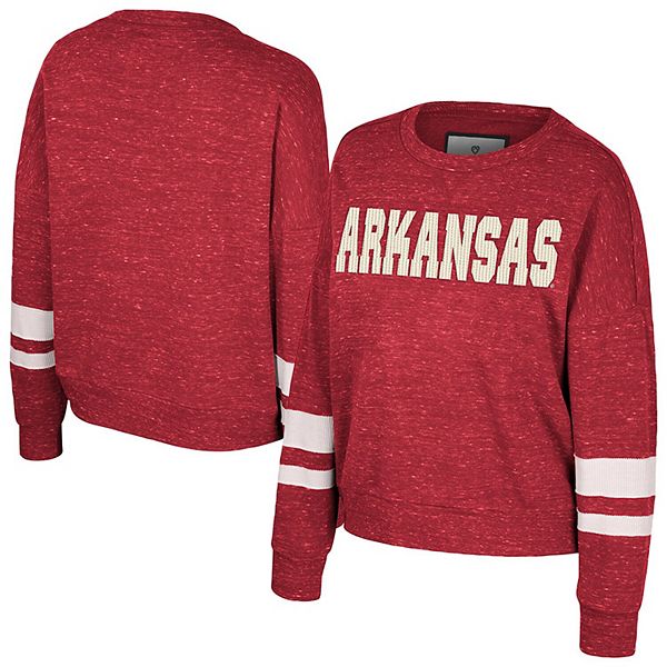 

Женский свитшот Arkansas Razorbacks Lost City Speckle Colosseum