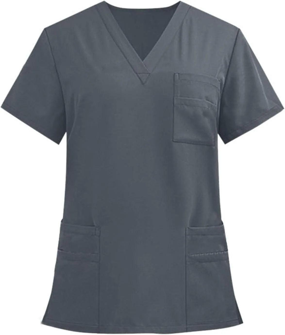 

Мужская футболка V-Neck с коротким рукавом и карманами для медицинских работников Xiaojmake