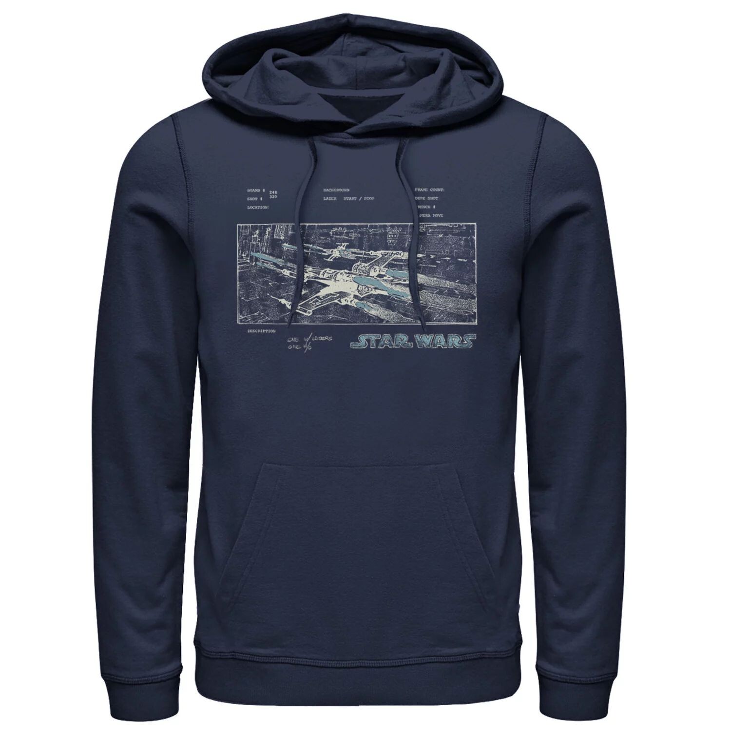 

Мужская толстовка с капюшоном Star Wars X-Wing Concept Panel