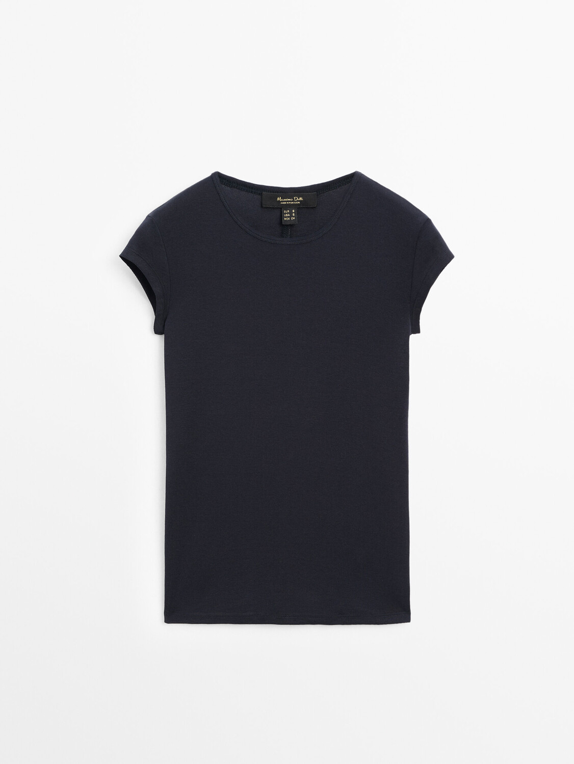 

Футболка с короткими рукавами реглан Massimo Dutti, синий