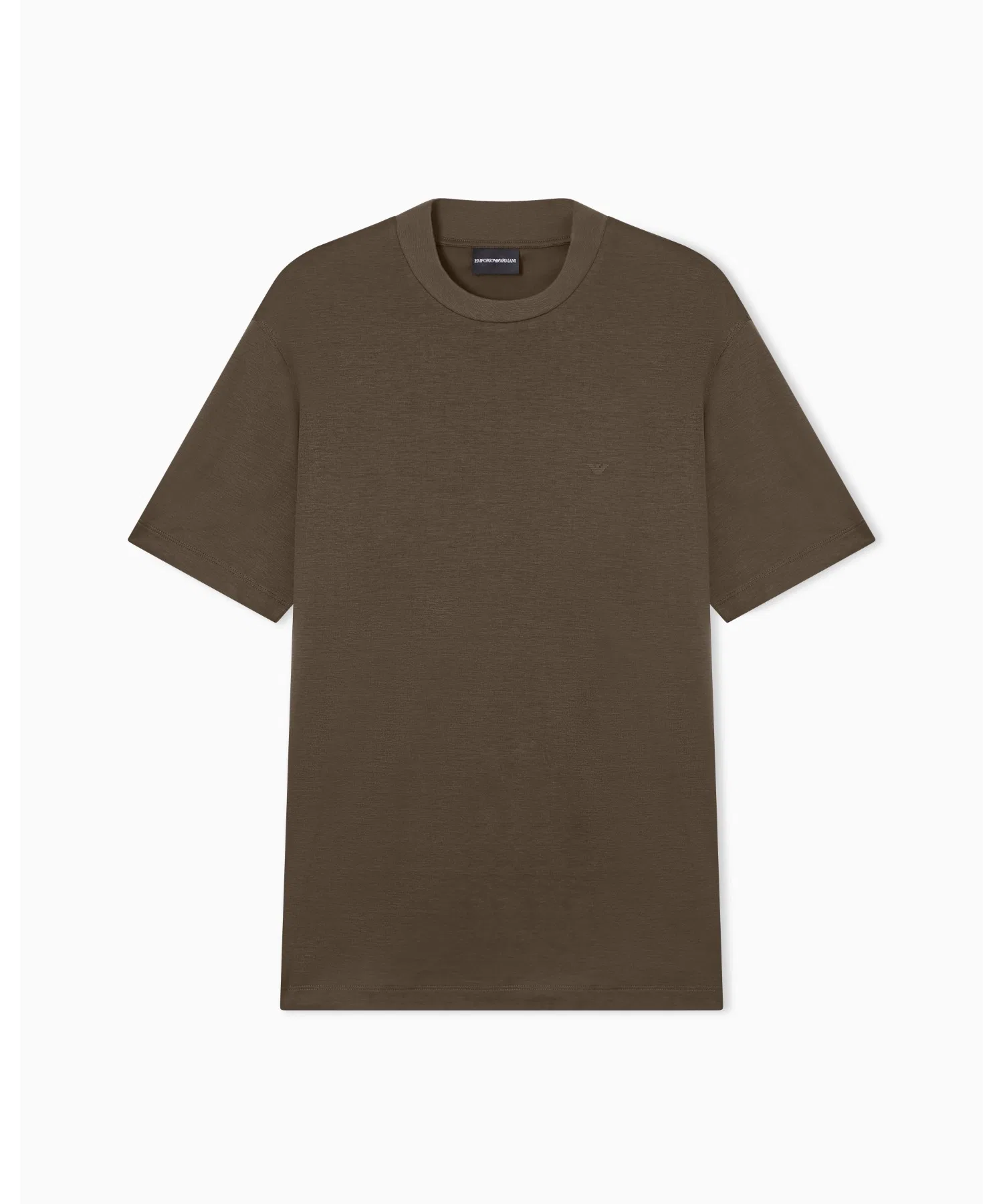 Мужская футболка Emporio Armani с коротким рукавом из смесовой ткани — фото 2