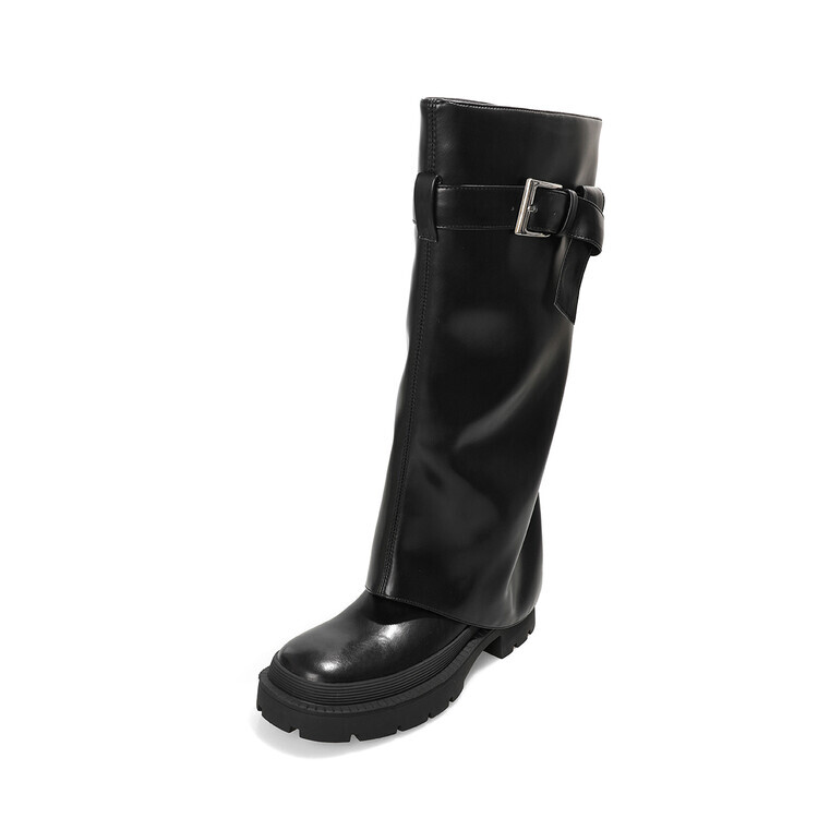 

Сапоги женские Su Yanjiao, цвет Black Fleece-lined