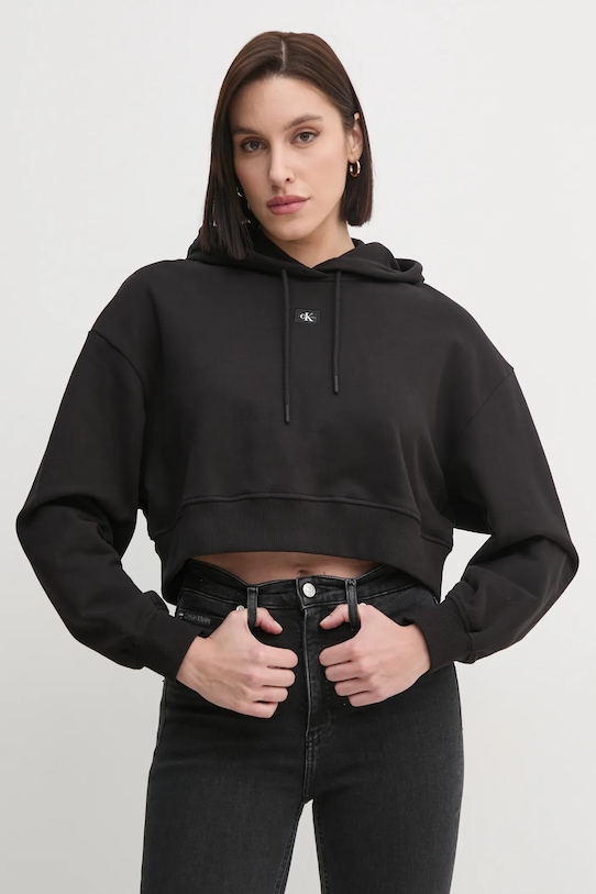 

Хлопковая толстовка Calvin Klein Jeans, черный